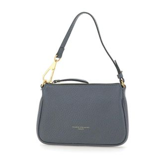 Gianni Chiarini Handbags, female, Gray, ONE SIZE, Brooke Maxi Grain Leather Shoulder Bag