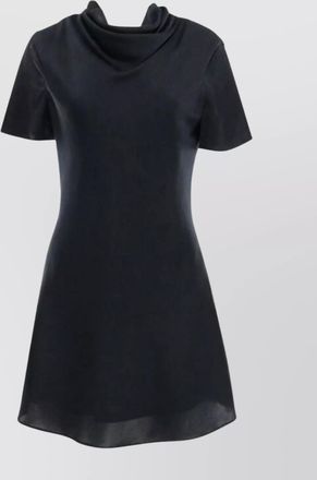 Staud silk mini dress cowl neckline