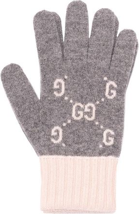 Gucci Gg Cashmere Jacquard Gloves