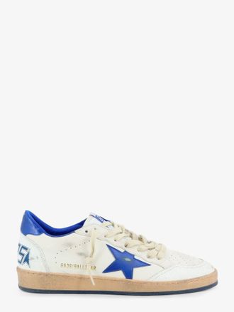 Golden Goose Sneakers Ballstar in pelle con iconico logo laterale - GOLDEN GOOSE DELUXE BRAND - gender_Man