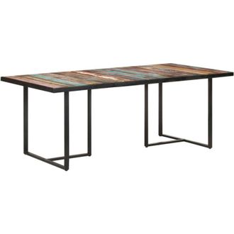 vidaXL Vidaxl - Mesa De Comedor De Madera Maciza Reciclada 200 Cm
