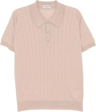John Smedley Hombre, Camisetas, Marr&oacute;n, Talla: L