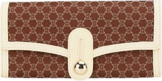 Celine Pre-owned Wallets, female, Brown, Size: ONE SIZE Pre-owned Canvas Wallet