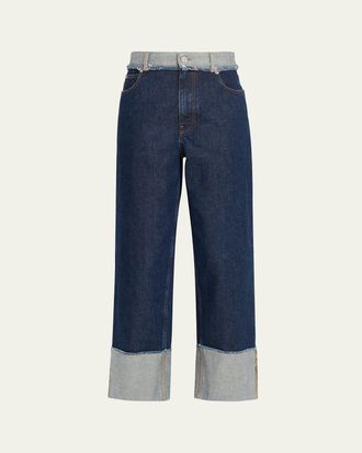 Marni Inside Out Denim Straight-leg Jeans