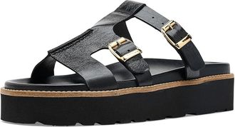 Eric Michael Nedra Womens Sandals Black : EU 40 (US Womens 9.5-10) M (B), Leather