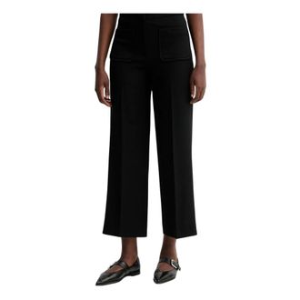 Sessun Pantalones con raya marcada - Trousers - Mujer - Negro - XL