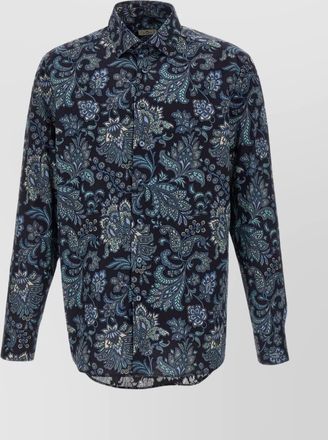 Etro cotton shirt with floral paisley pattern