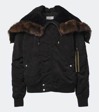 Fendi Giacca blouson in tessuto tecnico