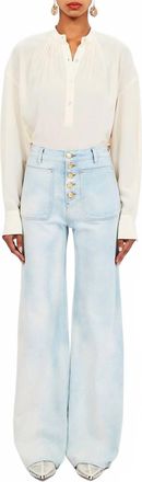 Ulla Johnson Gwynne Wide Leg Jeans In Cielo