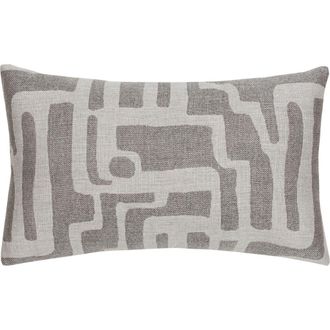 Elaine Smith Noble Indoor & Outdoor Woven Accent Pillow in Pewter at Nordstrom, Size 12X20