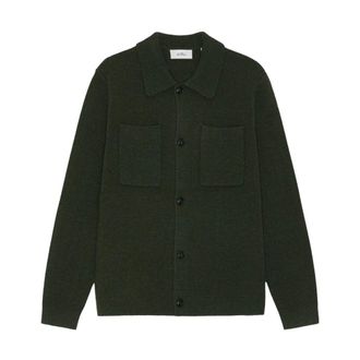 Les Deux Truien & Vesten, Heren, Groen, L, Wol, Milano Knit Overshirt