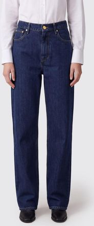 Jil Sander High-Waisted 5-Pocket Straight-Leg Cotton Denim Jeans
