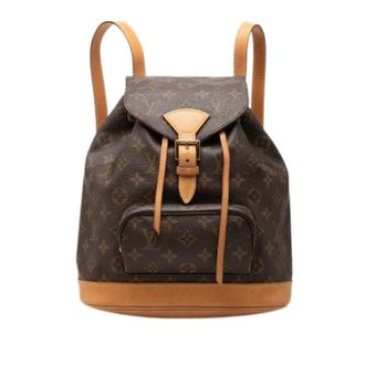 Louis Vuitton Pre-owned Montsouris MM Zaino - - Pre-owned - Donna - Marrone - ONE SIZE