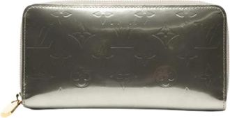 Louis Vuitton Pre-owned Monogram Vernis Long Wallet - Dames - Vintage Accessoires - Grijs - ONE Size - Vintage