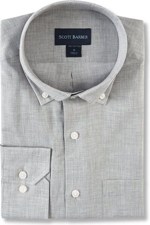 Scott Barber Heathered Chambray Solid, Mist