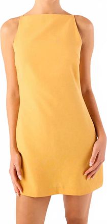 Misa Ellu Mini Dress In Marigold