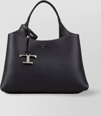 Tod's micro leather tote bag with adjustable strap