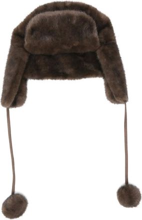 Gotha pompom hat - women - Polyester - One Size - Brown