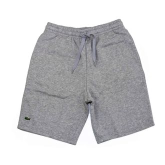 Lacoste Mens Sport Tennis Fleece Short In Gray Chine