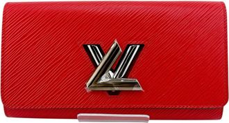 Louis Vuitton Epi Coquelicots Epi Leather Long Wallet (Bi-Fold) (Pre-Owned)