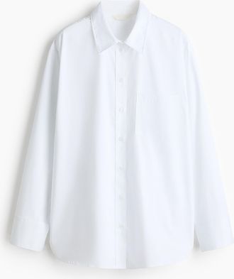 H&M Oversized Bluse - White