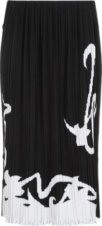 Lanvin Pleated Long Skirt
