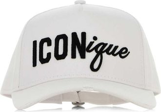Dsquared2 White Cotton Baseball Cap