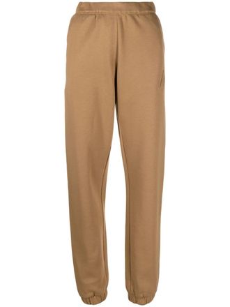 The Attico embroidered logo tapered track pants - Brown