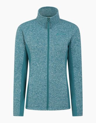 Mountain Warehouse Womens Mountain Warehouse Womens/Ladies Idris Panelled Fleece Jacket - Blue/Green - Size: 22