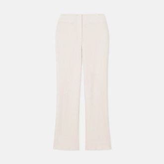 Nanushka Womens Sherpa Crepe Melange Pants In Creme