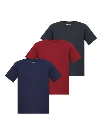 Maison Margiela four-stitch crew-neck T-shirt (pack of three) - Blue