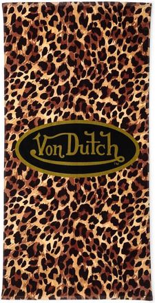 Von Dutch Iconic Y2K 100% Cotton 30x60 Beach Towel | Vision Board in Leopard at Nordstrom