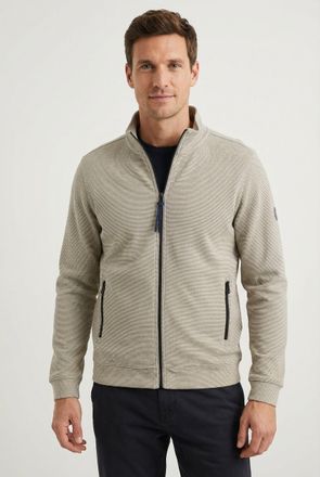 Lerros Sweatjacke LERROS SELA, Herren, Gr. XXL, weiss (sanftes wei&szlig;), Sweatware, Obermaterial: 90% Baumwolle, 10% Polyester, unifarben, regular fit taillenbe