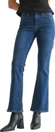 Just USA Maya Mid Rise Bootcut Jeans In Dark Denim