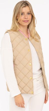 Zwillingsherz Steppweste »Classic Diamond« Knöpfe, Stehkragen, Eingriffstaschen, modisch, Kontrastdeteils