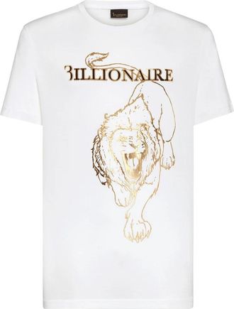 Billionaire Boys Club T-shirt Ronde Hals SS Lion - Heren - T-shirts - Wit - XS - Katoen - Tops