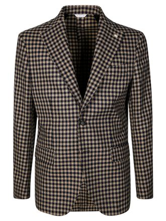 Manuel Ritz Monochrome Pied de Poule Tailored Jacket
