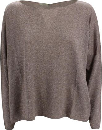 Be You Be My Hope Ronde hals Truien - Dames - Ronde hals truien - Bruin - XS - Truien & Vesten