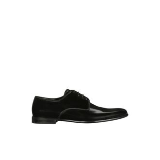 Dolce & Gabbana Business Shoes, male, Black, Size: 10 1/2 US Brushed Calfskin Derby
