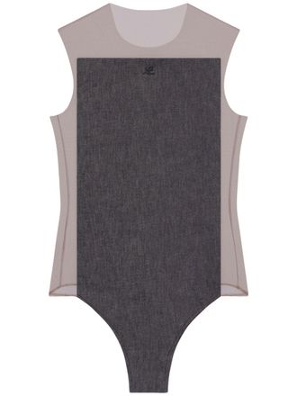 Courr&egrave;ges Illusion bodysuit - Brown