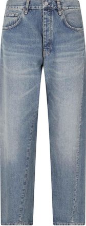 Sunflower Blue Wide Twist Wide-Leg Cotton Jeans