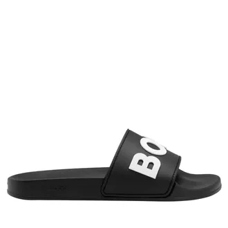 HUGO BOSS Dames/Dames Kirk Logo Sliders (Zwart)