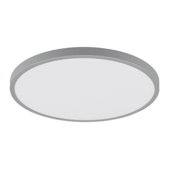 Loops Wall / Ceiling Light Silver 400mm Round Surface Mounted 25W LED 4000K in Metallics