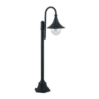 Netlighting PAVIA Outdoor 130cm Bollard Black IP44 130x51cm | Size: 130x51 cm