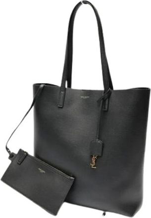 Saint Laurent Pre-owned Tote Bags, female, Black, Size: ONE SIZE Pre-owned Vintage Tote Bag