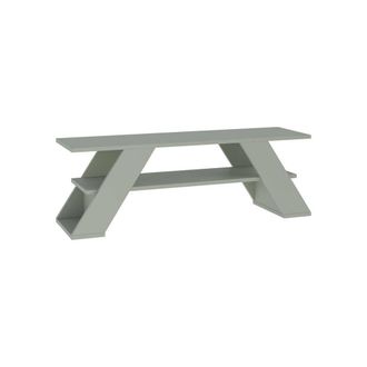 Calicosy TV Stand With 3 Shelves, 120 Cm Wide - Farfalla in Green