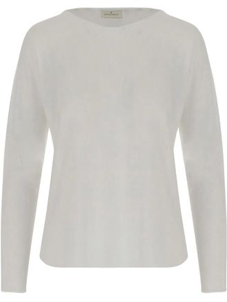 Bruno Manetti round-neck sweater - White