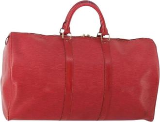 Louis Vuitton Pre-owned Boston Bag - Dames - Vintage Weekendtas - Rood - ONE Size - Vintage