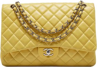 Chanel Borsa a spalla Classic Flap 2009-2010 - Giallo
