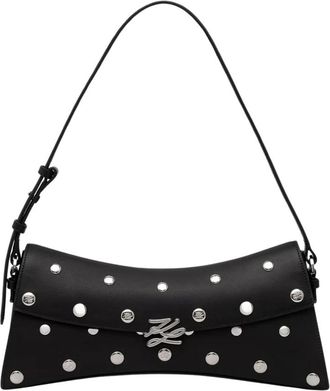 Karl Lagerfeld K/Autograph Baguette Tas - Dames - Schoudertassen - Zwart - ONE Size - Leer - Tassen